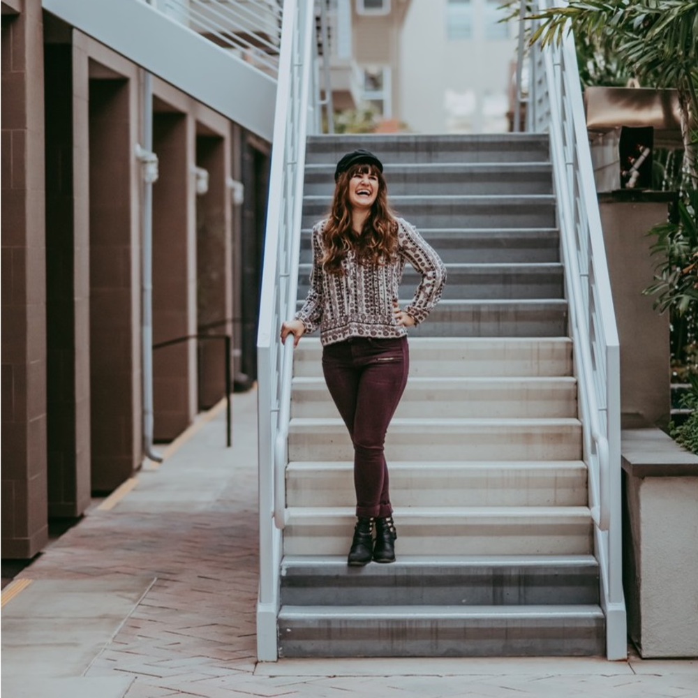 Patterned Black & White Blouse